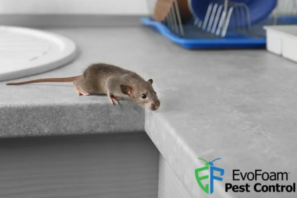 
A Mouse on a Kitchen Top
